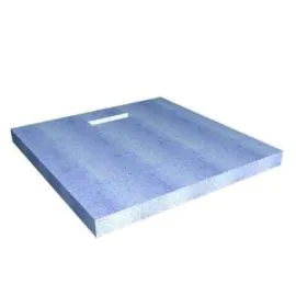Abacus Elements Substrate Square Shower Tray With End Drain- 40mm EMSE-05-2515
