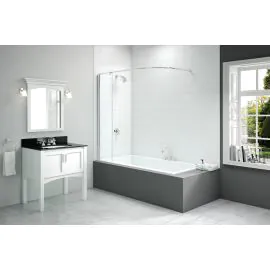 Merlyn 300x1500mm Curtain Rail Bath Screen (8mm) DIBS0022