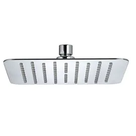 Bristan Square Stainless Steel Slimline Fixed Head 200mm FH SLSQ01 C