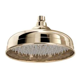 Bristan Round Traditional Stainless Steel Fixed Head - 200mm Gold FH TDRD02 G 