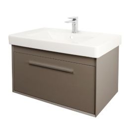 Abacus Simple 80cm Basin Vanity Unit Terra Matt