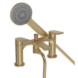 Bristan Frammento Bath Shower Mixer Brushed Brass FRM BSM BB