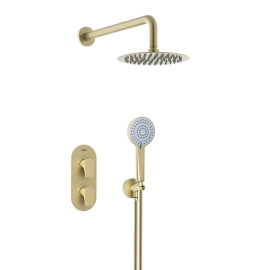 Bristan Hourglass Shower Pack Brushed Brass HOURGLASS BB SHWR PK 