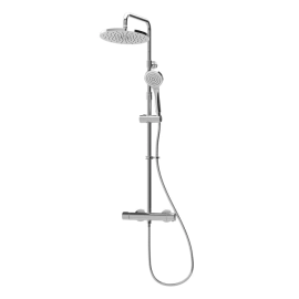 Inta Enzo Dual Outlet Safe-Touch Thermostatic Shower with Telescopic Riser Kit IX200020CP
