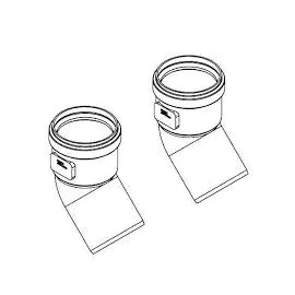 Ideal High Level 45 Degree Elbow (Pair) 203230