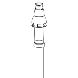 Ideal Vertical Flue Kit (With Vertical Connector) 211039
