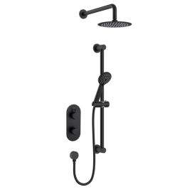Bristan Molida Concealed Thermostatic Dual Control Shower Pack Black MOLIDA BLK SHWR PK