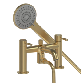 Bristan Molida Bath Shower Mixer Brushed Brass MOL BSM BB