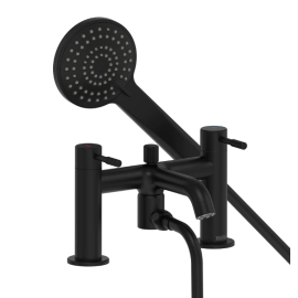 Bristan Molida Bath Shower Mixer Black MOL BSM BLK