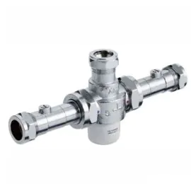 Bristan 22mm TMV3 Thermostatic Mixing Valve With Isolation MT753CP-ISO