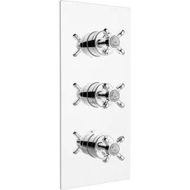 Bristan 1901 Thermostatic Recessed Three Handle Control Shower Control Valve N2 SHC3STP C 