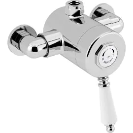 Bristan 1901 Thermostatic Exposed Single Control Shower Valve Top Outlet N2 SQSHXTVO C 