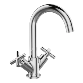 Bristan Naxos Basin Mixer with Clicker Waste Chrome NAX BAS C