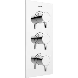 Bristan Prism Thermostatic Recessed Three Handle Control Shower Valve PM2 SHC3DIV C
