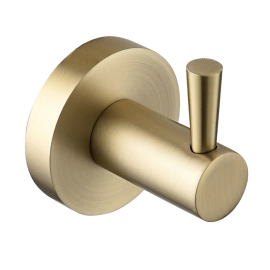 Bristan Round Robe Hook Brushed Brass RD HOOK BB