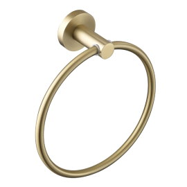 Bristan Round Towel Ring Brushed Brass RD RING BB