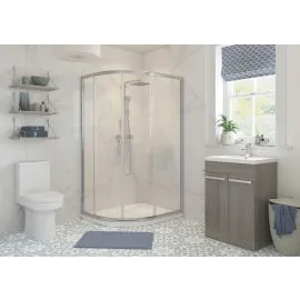 Envy Element 900x760mm 2 Door Offset Quadrant - Chrome