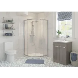 Envy Element 800mm 2 Door Quadrant - Chrome