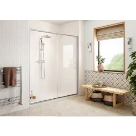 Envy Element 1000mm Easy-Fit Sliding Door - Chrome