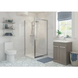Envy Element 760mm Infold Door - Chrome