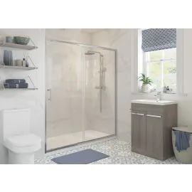 Envy Element 1000mm Sliding Door - Chrome