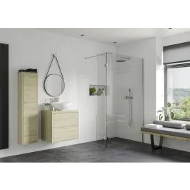 Envy Trend Optional 300mm Wetroom Splash Panel - Chrome