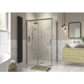 Envy Trend 800mm Sliding Door Side Panel - Chrome
