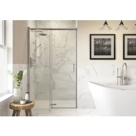 Envy Trend 1200mm Semi-Framed Sliding Door - Chrome