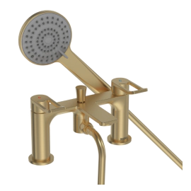 Bristan Saffron Bath Shower Mixer Brushed Brass SAF BSM BB