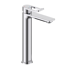 Bristan Saffron Eco start Tall Basin Mixer with Clicker Waste Chrome SAF ES TLBAS C