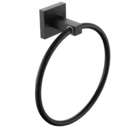 Bristan Towel Ring Black SQ RING BLK
