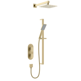 Bristan Tangram Concealed Dual Control Shower Pack Brushed Brass TANGRAM BB SHWR PK