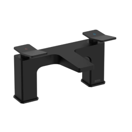Bristan Tangram Bath Filler Black TAN BF BLK