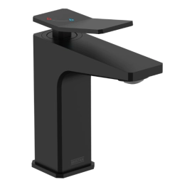 Bristan Tangram Black Eco Start Basin Mixer with Clicker Waste TAN ES BAS BLK