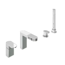 Abacus Ki Deck Mounted Bath Shower 4TH Chrome TBTS-052-3204