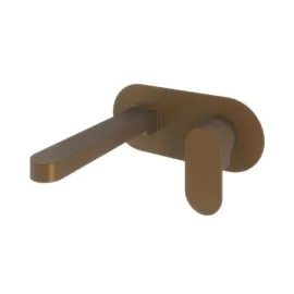 Abacus Ki Wall Mounted Basin Mixer Brushed Bronze TBTS-058-1602