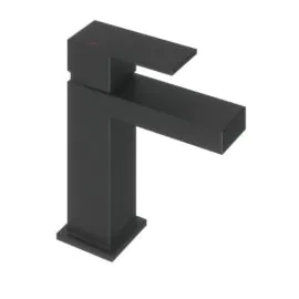 Abacus Plan Mono Basin Mixer Matt Black TBTS-265-1202