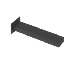 Abacus Plan Wall Mounted Bath Spout Matt Black TBTS-265-3802