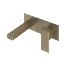 Abacus Plan Wall Mounted Basin Mixer Brushed Nickel TBTS-267-1602