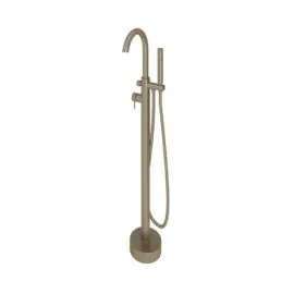 Abacus Iso Freestanding Bath Shower Mixer Brushed Nickel TBTS-347-3602