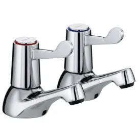 Bristan Utility Lever Basin Taps VAL 3/4 C