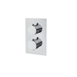 Abacus Vessini Square Thermostatic Shower Mixer (2 Outlet) VETS-20-3110