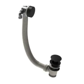 Abacus Bath Filler & Waste EZ Clean Matt Black VETW-205-1020