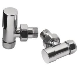 MHS Studio Manual Angled 15mm Chrome Valve Set VLVST-AC