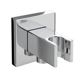 Bristan Square Wall Outlet with Handset Holder WOSQ02 C