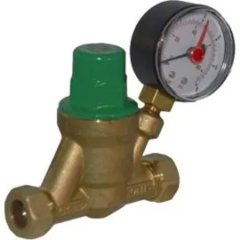 Rwc Adjustable Pressure Reducing Valve 15mm With Gauge
