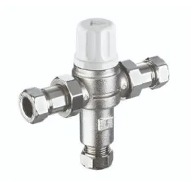 Heatguard 22mm Dual Tmv2/3  2 In 1 Thermostatic Mixing Valve