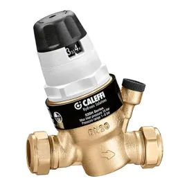 Altecnic Prescal 1-6 Bar Pressure Reducing Valve 28Mm C/W Gauge Port