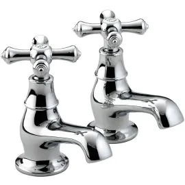 Bristan Colonial Bath Taps Chrome (Pair) K 3/4 C