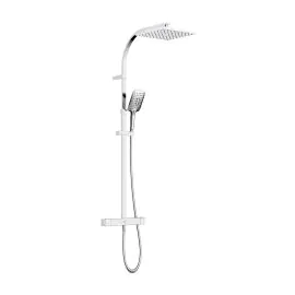 Bristan Quadrato Exposed Bar Shower With Rigid Riser QD SHXDIVCTFF C